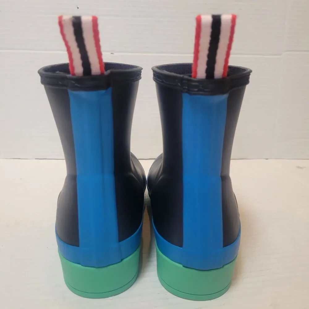 NEW Hunter Original Play Short Rain Boots Womens Sz 5 Youth Big Kid 3 Blue Green